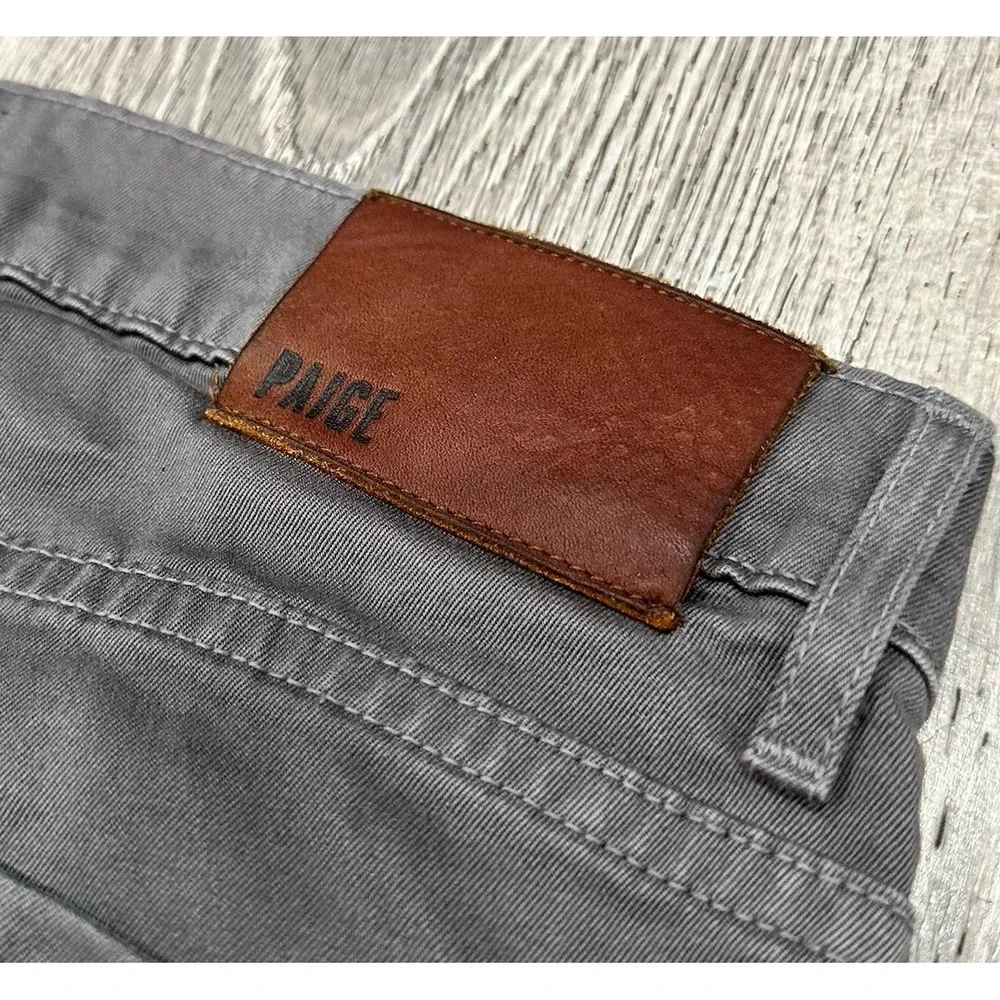 Paige Federal Jeans‎ Mens 29 x 28 Gray Federal Slim Straight Stretch Denim Pants